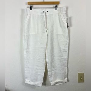NWT Athleta Linen Ankle Pant Size 16